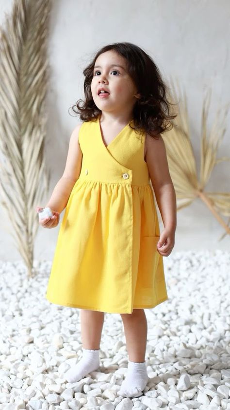 Summer Frocks For Kids, Frock Designs For Girl Kids, Baby Frocks Designs Summer, Baby Girls Frock Design, Frock Designs For Girl, Cotton Frocks For Kids, Kids Dress Collection