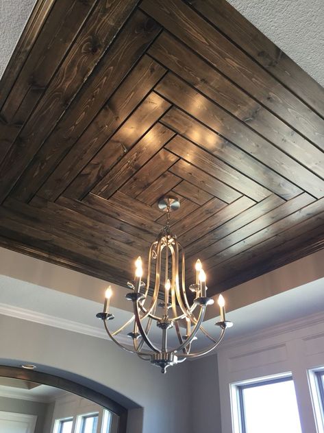 Decorative Ceiling Panels, Ceiling Design Modern, Kitchen Wall Colors, Kitchen Ceiling, Wooden Ceilings, Tray Ceiling, False Ceiling Design, Wood Ceilings, Coffered Ceiling