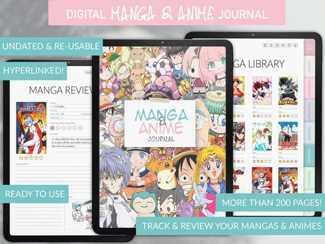 Digital Manga & Anime Journal | Comics | Anime Library | Manga Tracker | Wishlist | iPad | GoodNo... weeklymealplannerideas #ipad_digital_planner #dailyplannerprintable #organisationideasplanners🌌 Manga Tracker, Planner Setup Ideas, Anime Library, Comics Anime, Planner Setup, Anime Journal, Paper Planner, Anime Reviews, Setup Ideas