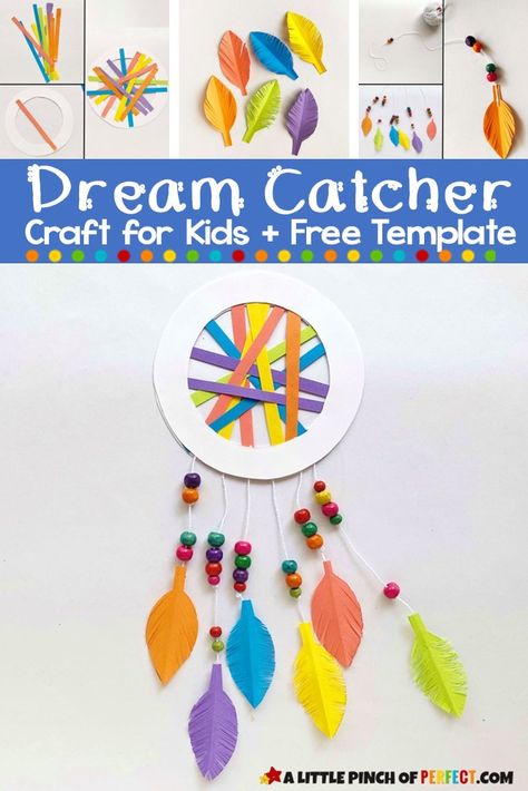 We have taken the beauty of the dream catcher and made a simple dream catcher craft that children of all ages can enjoy! Our craft has simple instructions and a free template that you can print to make with your kids. Dream Catcher Template, Dreamcatcher Craft For Kids, Paper Dream Catcher, Dream Catcher Craft For Kids, Diy Dream Catcher For Kids, Simple Dream Catcher, Dream Catcher Crafts, Dreamcatcher Craft, Preschool November