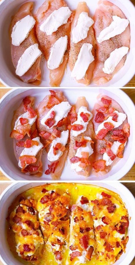 Chicken Recipes With Cream Cheese, Baked Chicken Recipes Easy, Cheese Cheddar, Cheddar Chicken, Gluten Free Recipe, Chicken Bake, Resep Diet, Easy Baked Chicken, Cream Cheese Chicken