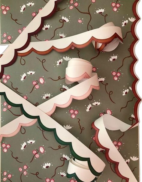 Wallpaper Borders, Wall Borders, Painting Trim, Wallpaper Border, Big Girl Rooms, Be Happier, Painting Wallpaper, Wall Treatments, Lovely Colors