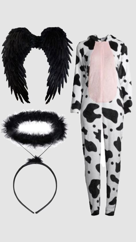 Created by hollyauna on Shuffles Witty Halloween Costumes, Cow Halloween Costume, Cow Halloween, Holy Cow, Connect With People, Your Aesthetic, Creative Energy, Halloween Costume, Halloween Costumes