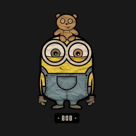 Check out this awesome 'Bob the minions' design on @TeePublic! Minion Tattoo, Bob The Minion, Minions Merchandise, Minion Drawing, Minion Phone Cases, Minion Stickers, King Bob, Minions Bob, Minion Memes