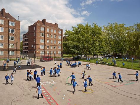 James Mollison - Playground - Sebright, UK School Playground, London Photos, Mother Teresa, Boarding School, Kids Playground, Public School, Primary School, Kids Playing, Photo Art