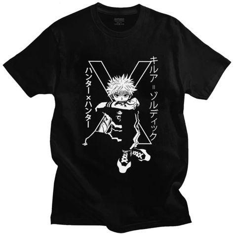 All Anime Merch – Page 2 – Weeb Stuff Harajuku Anime, Japanese Tshirt, Killua Zoldyck, Style Gothic, Blue Hoodie, Green And Khaki, Size Pattern, Black & White, Hunter X Hunter