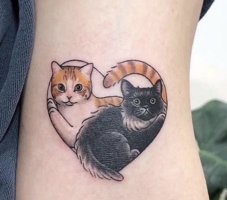 Ginger Cat Tattoo, Dainty Cat Tattoo, Felix Tattoo, Cat Paw Tattoo, Cat Memorial Tattoo, Pet Portrait Tattoo, Cat Lover Tattoo, Tattoos Woman, Cap Tattoo