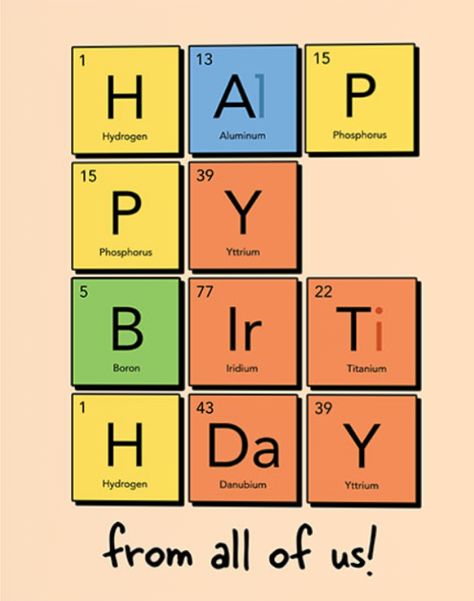 Happy Birthday Chemistry, Chemistry Ideas, Chemistry Posters, Birthday Jokes, Chemistry Gifts, Happy 17th Birthday, Science Birthday, Birthday Illustration, Happy Birthday Signs