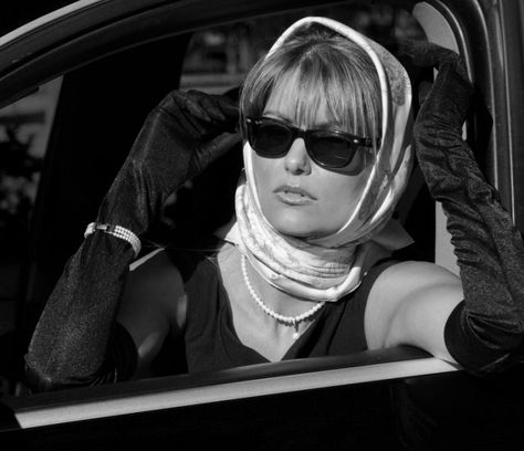 Civil Marriage, David Bailey, Silk Headscarf, Convertible Car, Fifties Fashion, Head Scarf Styles, Classy Aesthetic, Catherine Deneuve, Jane Birkin