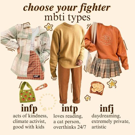 sweetcreature (@sweetcreaturep) posted on Instagram • Oct 6, 2020 at 3:49pm UTC Mbti Outfits, Mbti Aesthetic, Infp Intp, Choose Your Fighter, Preppy College, Intp Personality, Personality Psychology, Infp Personality, Mood Clothes