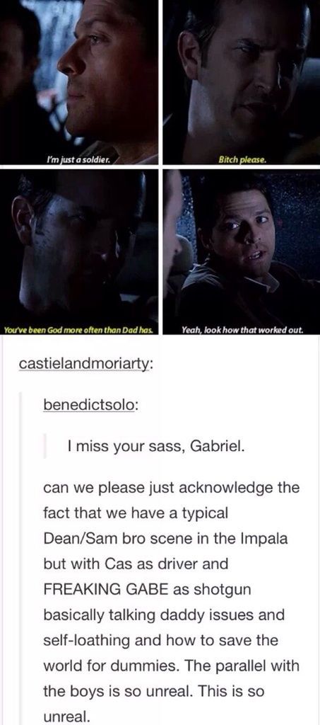 supernatural tumblr posts | SPN Tumblr Posts | Supernatural Amino Castiel X Dean Fan Art, Sam X Gabriel, Lucifer God, Dean X Castiel, Castiel And Dean, Spn Castiel, Film Memes, Sam And Gabriel, Supernatural Lucifer