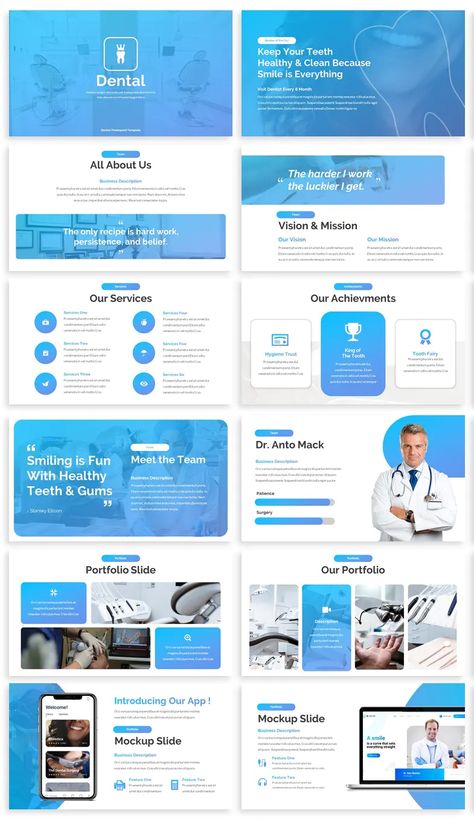 Instagram Slide Post Design, Dental Presentation, Presentation Inspiration, Creative Ppt, Business Ppt Templates, Ppt Themes, Business Ppt, Presentation Design Template, Ppt Design