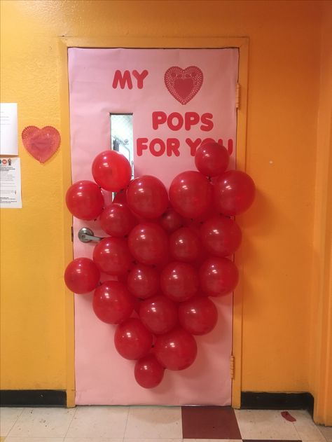 Valentine's Day classroom door Door Design For Classroom, Valentine’s Day Door, Design For Classroom, Valentines Door Decorations Classroom, Valentines Classroom Door, Valentine Stem, Valentines Classroom, Valentines Door, Valentine Door Decorations