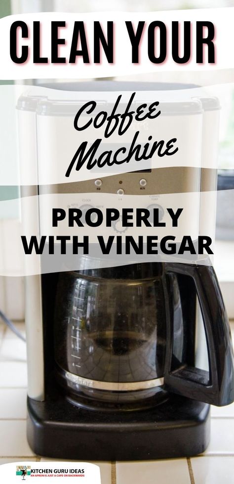 To clean your coffee maker and espresso machine easily and effectively, check out this coffee maker cleaning guide. It shows you how to use apple cider vinegar to clean these machines. Using Vinegar To Clean, Coffee Pot Cleaning, Kitchen Organizing Ideas, Ninja Coffee Maker, Coffee Maker Cleaning, Mr Coffee, Space Saving Kitchen, Best Coffee Maker, Vinegar Cleaning