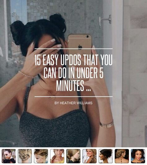 15 Easy #Updos That You Can do in under 5 Minutes ... - Hair Easy Up Dos For Long Hair Casual, Easy Updos For Work Medium Long, Easy Date Hair, Medium Length Updo Casual, Hot Day Hairstyles Updo Easy Hair, Easy Beach Updos For Medium Hair, Cute Up Dos For Medium Hair, Day 5 Hair Hairstyles, Quick Easy Hairstyles For Medium Hair Step By Step Simple