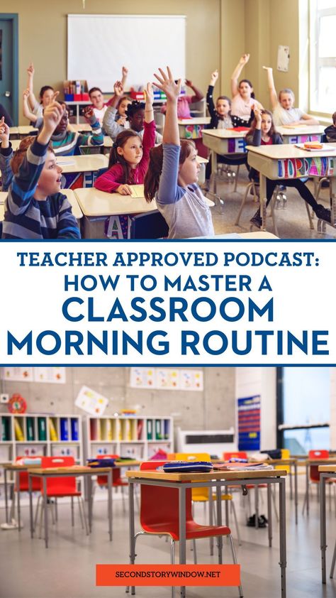 How to master a solid classroom morning routine in your elementary classroom! One of the most important ways to have an efficient classroom is through quality procedures and routines that are aligned with your goals. And one routine we feel passionate about is a morning routine. In today’s episode, we’re sharing tips on mastering morning routines for a successful classroom. Plus grab a free morning routine planning guide! A must listen for elementary teachers 1st to 4th grade. Classroom Morning Routine, Early Childhood Education Resources, Classroom Management Elementary, Two Story Windows, Teaching Second Grade, Teaching Third Grade, Classroom Procedures, Elementary School Classroom, A Morning Routine