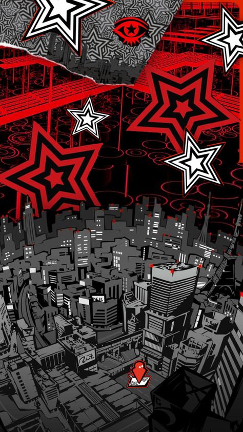 Red and black Persona 4 Wallpaper, Lockscreen Themes, Persona Crossover, Paper Fire, Royal Wallpaper, Stain Glass Window Art, Persona 5 Joker, Amoled Wallpapers, Glass Window Art