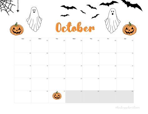 Halloween themed calendar for October Purple October Calendar, October Headers Bullet Journal, Calender 2022 October, October Bullet Journal Calendar, Calendar October, October Sun, Halloween Calendar, October Calendar, Aesthetic Halloween