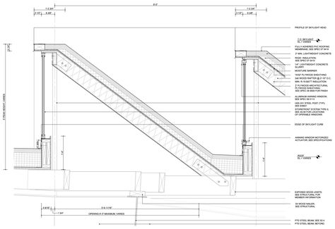 Gallery of Pomona College Studio Art Hall / wHY - 48 Skylight Section, Skylight Architecture, Why Architecture, Sawtooth Roof, Pomona College, Art Galleries Architecture, Skylight Design, Timeless Architecture, Roof Architecture