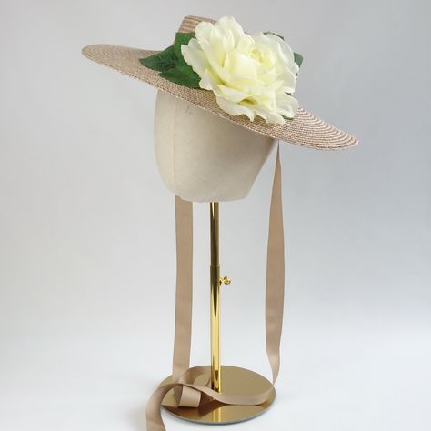 The Sun has got his hat on! 👒☀️👒 Have you? 🤔 These Limited Edition straw boater sun hats are now even more limited and I would love to reclaim the shelf that their box lives on! I won't be restocking these hats, or the roses that go with them, so don't miss out. 😇 Here's my little list of what is left in stock - it is very little! 👒 Oyster x3 👒 Pink x1 💐 Ivory x2 💐 Pink x2 💐 Dark Pink x3 💐 Yellow x1 Got a hat and want extra pretties for it? Been lusting after one of these hats? Now is the ti... Hat Puns, Race Day Hats, Hat With Ribbon, Gold Straws, Vintage Style Hat, Straw Boater, Straw Sun Hat, Wide Brim Sun Hat, Summer Sun Hat