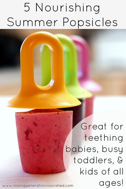 5 Nourishing Summertime Popsicles :: Great For Teething Babies, Busy Toddlers, & Kids of All Ages! Rhubarb Strawberry, Summer Popsicles, Teething Babies, Baby & Toddler Food, Vegan Baby, Popsicle Recipes, Baby Eating, Toddler Snacks, Homemade Baby Food