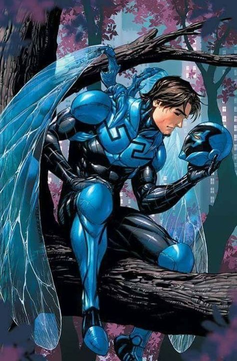 Blue Beetle (Jaime Reyes) by Tyler Kirkham #TylerKirkham #BlueBeetle #JaimeReyes #Scarab #TeenTitans #JusticeLeague #JL #YoungJustice Art Dc Comics, Road To Nowhere, Univers Dc, Arte Dc Comics, Dc Comics Superheroes, Blue Beetle, Dc Comics Artwork, Dc Comics Characters, Ms Marvel