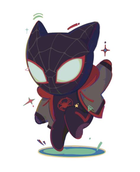 Meow Morales, Meows Morales, Miles Morales Spiderman, Spiderman 3, Marvel Drawings, Spiderman Pictures, Avengers Comics, Spiderman Comic, Miles Morales