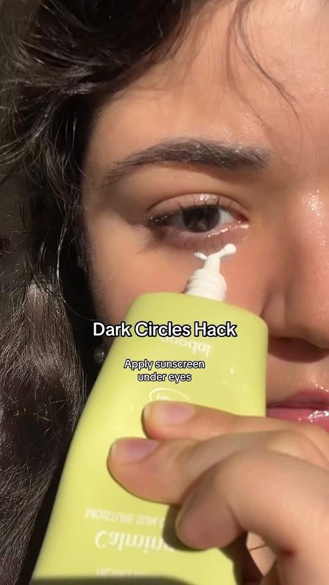 ♡ My new hack for dark circles ♡ Sunscreen Skincare, Physical Sunscreen, I Accidentally, Best Skin, Dark Circles, Sunscreen, My Blog, Circles