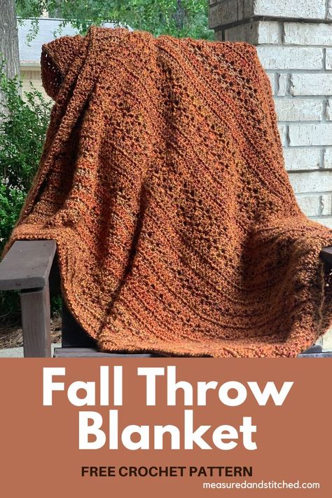 Experience Autumn Warmth Cozy up with our Hayrides in Autumn Throw Blanket. This chunky, crocheted beauty is the perfect way to welcome the season while enjoying your favourite fall activities. With its easy-to-follow crochet pattern and inviting texture, it's the coziest way to bring the autumn harvest right to your living room. Don't wait - get the free pattern on our blog now! Fall Crochet Afghans, Crochet Ghost Applique, Autumn Crochet Blanket, Crochet Pumpkin Garland, Chunky Crochet Throw Blanket, Crochet Throw Blanket Pattern, Crochet Blanket Pattern Free, Crochet Spider Web, Chunky Crochet Throw