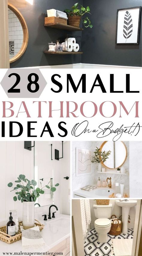 small bathroom ideas Small Apartment Bathroom Ideas, Apartment Bathroom Ideas, Small Bathroom Decor Ideas, Bathroom Organization Ideas, Small Bathroom Inspiration, Small Apartment Bathroom, Small Bathroom Diy, Toilet Room Decor, Bathroom Counter Decor