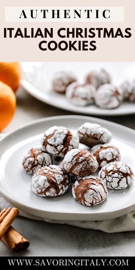 The Easy Italian Chocolate Cookies Recipe is remarkably simple to follow. Aromatic spices and chocolate mingle with a subtle orange essence to make these cookies not just tasty, but unforgettable. The cookies, featuring a moist chocolate core and a crunchy exterior, is a family recipe that becomes an instant favorite. Italian Chocolate Cookies, Chocolate Spice Cookies, Spice Cookies Recipe, Italian Anise Cookies, Spice Cookie Recipes, Anise Cookies, Chocolate Christmas Cookies, Italian Almond Cookies, Italian Christmas Recipes