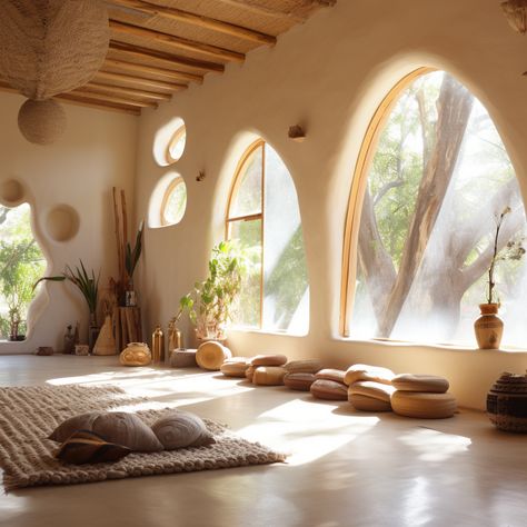 Casa Hobbit, Earthship Home, Mud House, Yoga Space, Cob House, Earth Homes, Natural Building, Diy Yard, Backyard Fire