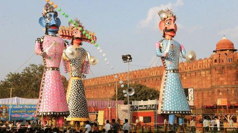 Dussehra Celebration, King Ravana, Festivals Of India, Indian Festival, Hindu Mythology, Hindu Festivals, India Tour, Cultural Celebration, Festival Celebration