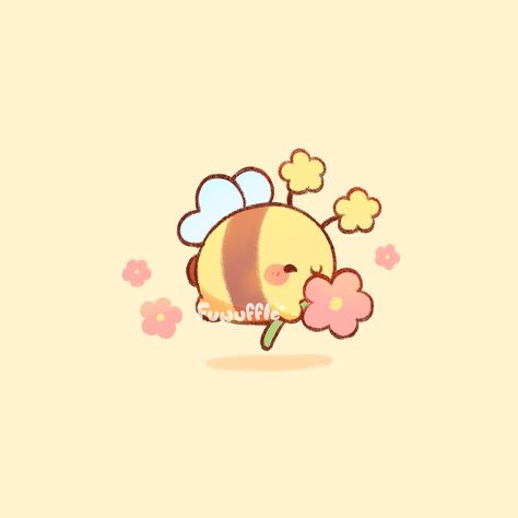 Fairy Bees! 🐝 These sweet lil friends hope you have a bee-autiful day! 🌸 ✨ #fuwuffle #bee #cute #cuteartwork #cuteartstyle #cutebeeart #cutebees #cottagecore #cutestickers #cuteartist #cutedrawing #pun #doodle #fairycore Kawaii Bumble Bee, Bee Aesthetic Drawing, Soft Doodle, Cute Bee Drawing, Soft Drawings, Kawaii Bee, Bee Cute, Cute Bees, Bumble Bee Tattoo