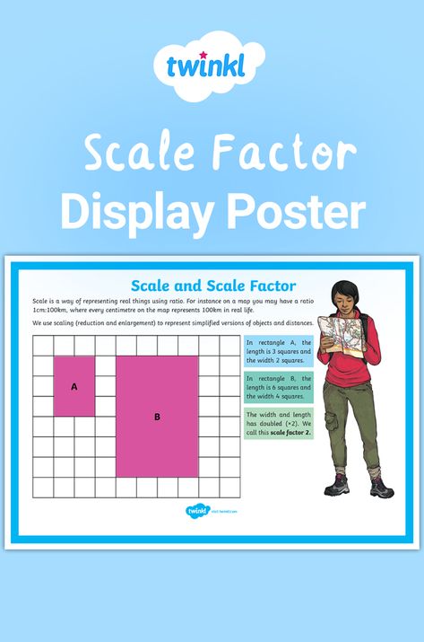 Display this fabulous poster in your classroom to give information on scale factors. Sign up to Twinkl to download.   #ks2 #ks2maths #maths #display #poster #scalefactor #teaching #teacher #teachingresources #twinkl #twinklresources #mathsteacher #education #scales #scalefactor Scale Factor Anchor Chart, Scale Factor, Ks2 Maths, Maths Display, Key Stage 2, Math Board, Math Boards, Numeracy, Anchor Charts