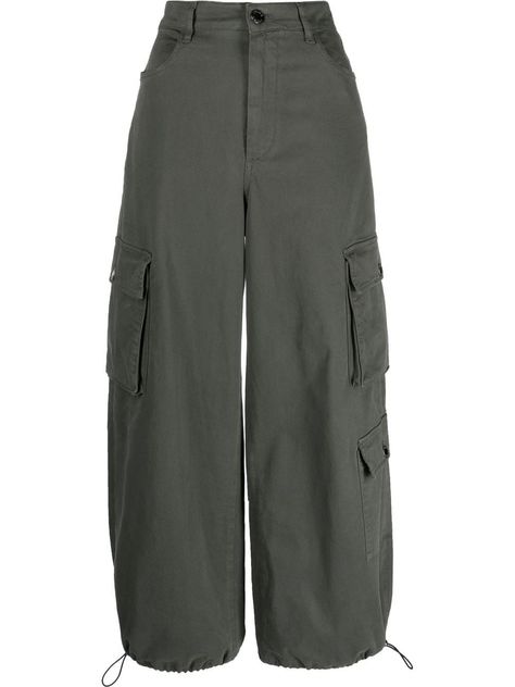 PINKO high-waisted Cargo Trousers - Farfetch Cargo Png, Grey Cargos, Grey Trousers, Classy Casual, Cargo Pocket, Simple Trendy Outfits, Cargo Trousers, Casual Style Outfits, Dream Clothes