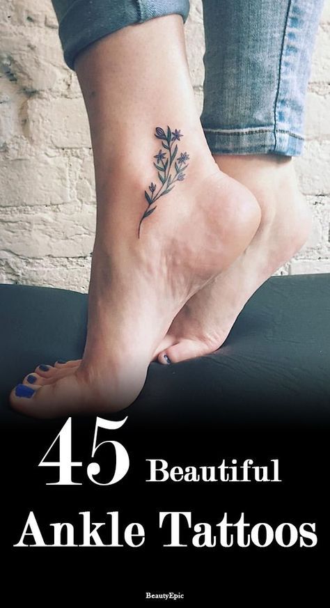 Inside Ankle Tattoos, Inner Ankle Tattoos, Butterfly Ankle Tattoos, Ankle Foot Tattoo, Tattoos And Their Meanings, Small Foot Tattoos, Ankle Bracelet Tattoo, Ankle Tattoo Designs, Ankle Tattoos For Women