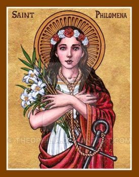 St. Philomena icon by Theophilia