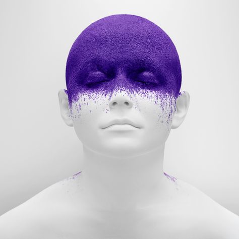 United States of Purple Tim Tadder, Contemporary Fine Art Photography, Human Model, Typographic Artwork, White Face Paint, Creative Advertising Photography, Paint Black, Black Person, Van Gogh Paintings