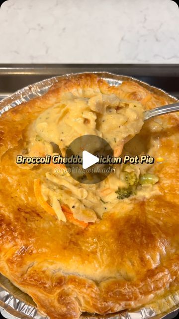 Adrienne Wilson on Instagram: "Broccoli Cheddar Chicken Pot Pie  This recipe is for a full pot of soup.  I didn’t make a full pot in the video.   1 lb broccoli Onion, diced  1 cup carrots 16 oz shredded cheddar cheese 1 tbs minced garlic 1 tbs garlic paste 2 cups chicken broth 2 cups heavy cream 2 tbs butter 2 tbs flour Seasonings (1 tbs each): S&P, garlic powder, onion powder, chicken bouillon, & paprika.   Pot Pie: Shredded chicken  Puff pastry - 1 pck makes 1 individual pot pie  1 egg + 1 tbs water (egg wash)  -Melt butter over medium heat. Sauté onion & carrots for 3-4 min. Add minced garlic & garlic paste.  -Add flour & mix well. Add chicken broth, broccoli, heavy cream, & seasonings. Cover & cook for 15 min. Lower heat & add cheese. Stir until cheese melts & add chicken.  -Let rest f Puff Pastry Recipes Chicken Pot Pies, Broccoli Chicken Pot Pie, Broccoli Cheddar Chicken Pot Pie, Broccoli Cheddar Pot Pie, Cheddar Chicken Pot Pie, Chicken Pot Pie Recipe Puff Pastry, Chicken Puff Pastry, Chicken Puff, Chicken Puffs