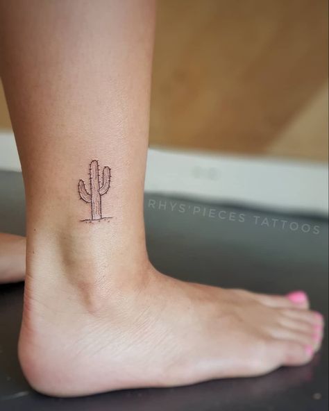 Small Cactus Tattoo, Otter Tattoos, Boo Tattoo, Cactus Tattoos, Friends Tattoos, Succulent Tattoo, Arizona Tattoo, Lines Tattoo, Cactus Tattoo