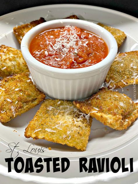 Olla-Podrida: St. Louis Toasted Ravioli Air Fryer Recipes Potatoes, Air Fryer Recipes Healthy Low Carb, Italian Things, Toasted Ravioli, Air Fryer Chicken Tenders, Classic Appetizers, Air Fried Food, Air Fryer Oven Recipes, Air Fry Recipes