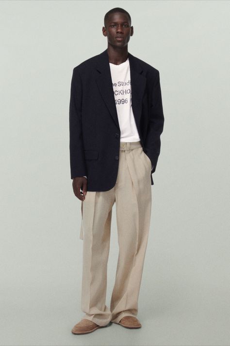 Acne Studios MytheresaMen⁠ Acne Studios Menswear, Acne Studios Lookbook, Acne Studios Men, Acne Studio, Fashion Boy, Mens Luxury Fashion, Men’s Suits, Studio Shoot, Fashion Studio