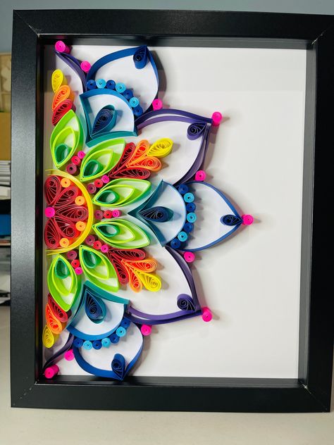 Quilling Wall Art, Paint Frame, Arte Quilling, Paper Quilling For Beginners, Arte Aesthetic, Quilling Work, Art Quilling, Paper Quilling Patterns, Quilled Paper Art