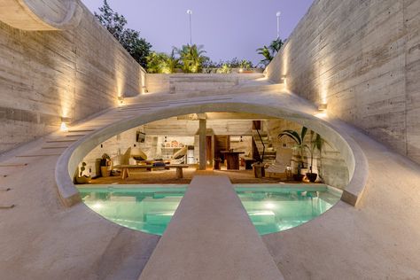 Cozy Teen Bedroom, Mexico Airbnb, Puerto Escondido Oaxaca, Modern Outdoor Fireplace, Amazing Pools, Front Yard Patio, Concrete Architecture, Visit Mexico, Conde Nast Traveler