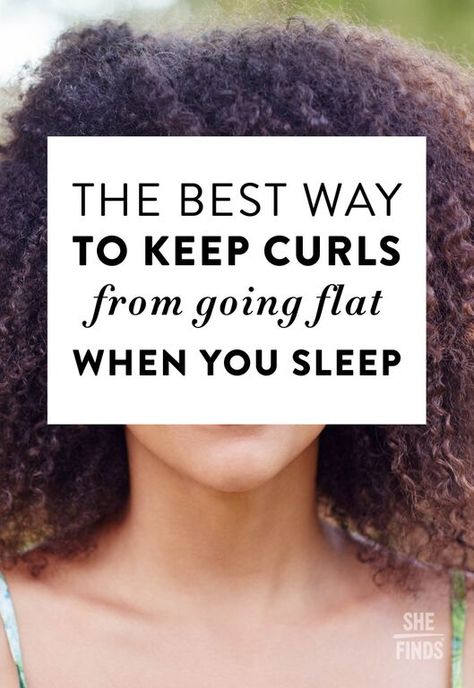 How to keep curls from going flat when you sleep Keeping Curls Overnight, How To Keep Curly Hair Overnight, How To Keep Curls Overnight Sleep, Keep Curly Hair Overnight Sleep, How To Go To Sleep With Curly Hair, How To Sleep With Short Curly Hair, How To Keep Curls Overnight, How To Sleep With Naturally Curly Hair, How To Protect Curly Hair While Sleeping