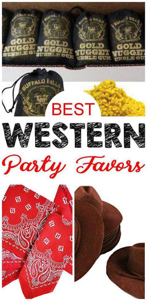 Find the best western party favors. Have a great western birthday party for your child with these party favor ideas. These party favors are a great way to add a western goodie bag for the children and make all the kids western party memorable.  #partyfavor #partyfavorideas Western Theme Party Favors For Adults, Rodeo Themed Party Favors, Cowboy Party Favors Western Theme, My First Rodeo Birthday Party Favors, Western Party Favors For Adults, Western Theme Party Favors, Kids Western Party, Rodeo Party Favors, Western Party Games