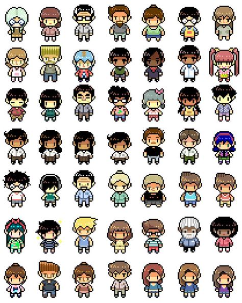 『OMORI』 (@OMORI_GAME) / Twitter How To Pixel Art, Materi Bahasa Jepang, Piskel Art, Pixel Characters, Pixel Art Tutorial, Arte 8 Bits, 8bit Art, Pixel Art Characters, Pixel Art Grid