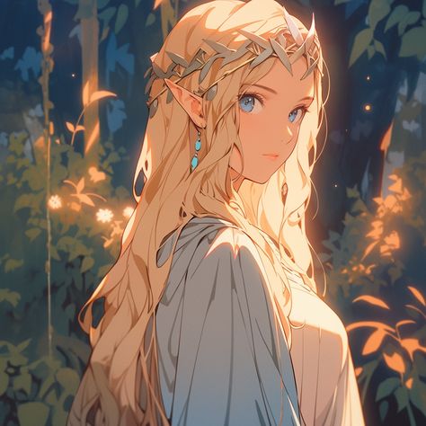 Galadriel from the Lord of the Rings digital illustration, pfp icon. Galadriel Fanart, Lord Of The Rings Anime, Galadriel Art, Baby Nursery Murals, Movie Inspiration, Npc Ideas, Power Wallpaper, Middle Earth Art, Nursery Mural