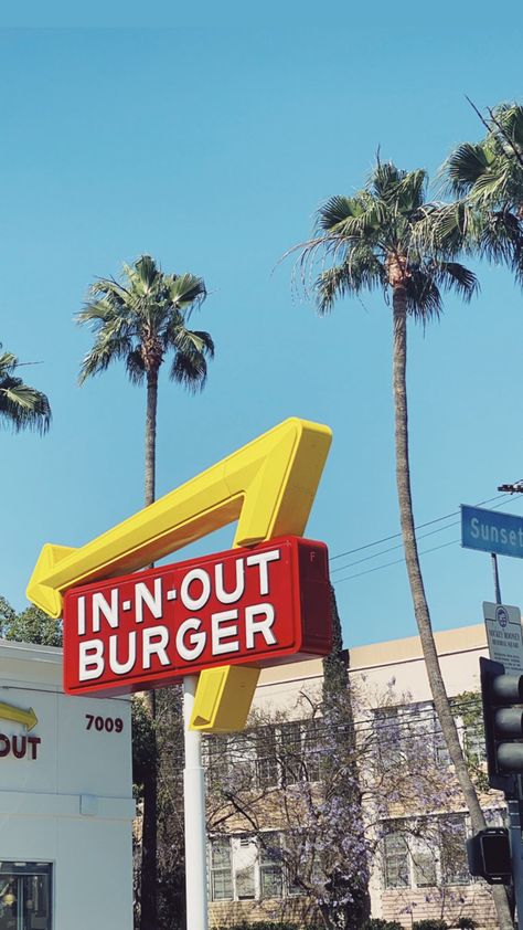 Los Angeles Sunset, In And Out Burger, Mini Burger Appetizers, In N Out Burger, Inn N Out, Vegan Fast Food, In-n-out Burger, Sunset Blvd, Cali Life